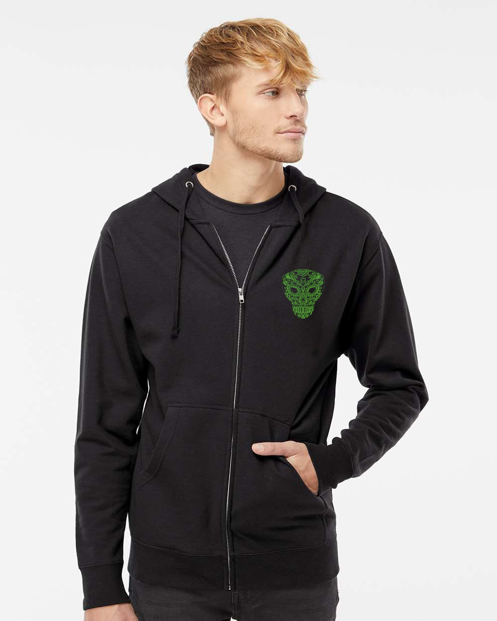 Alien zip up hoodie