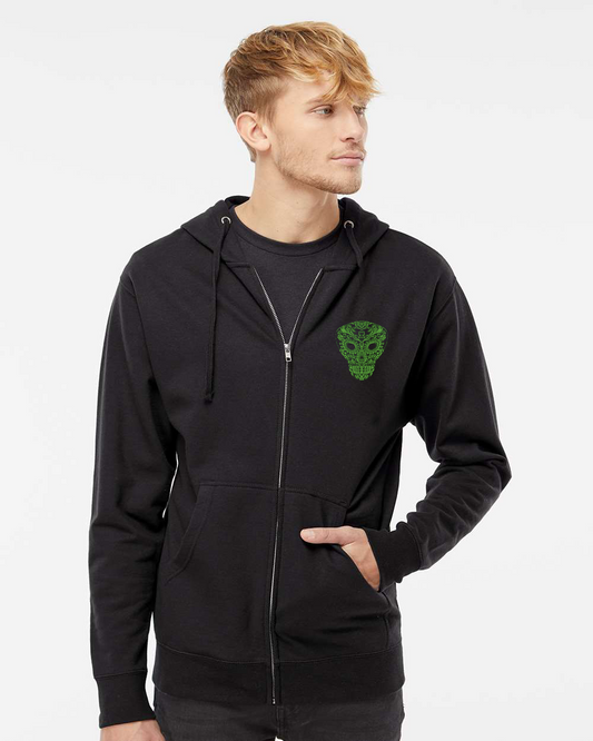 Alien zip up hoodie