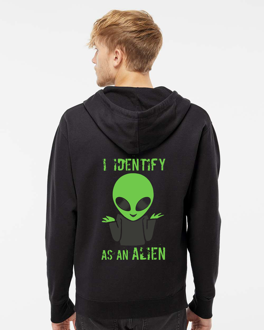 Alien zip up hoodie